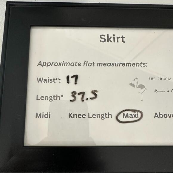 Emma James Liz Claiborne Faux Wrap Button Maxi Skirt Orange Linen Blend Size 16 - Picture 11 of 11